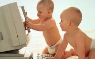 Funny Babies 129 Widescreen Wallpaper