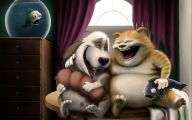 Funny Cartoon Dog 20 High Resolution Wallpaper