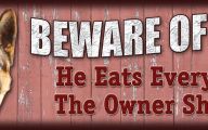 Funny Beware Of Dog Signs 3 Wide Wallpaper