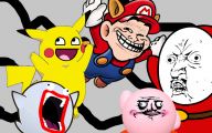 Funny Cartoon Faces 5 Background Wallpaper