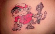 Funny Cartoon Tattoos 4 Background Wallpaper