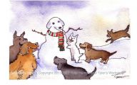 Funny Dog Art 15 Widescreen Wallpaper