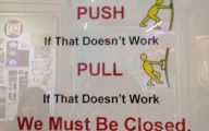 Funny Door Signs 8 Desktop Background