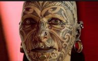 Funny Face Tattoos 17 Desktop Background