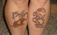 Funny Monkey Tattoo 20 Widescreen Wallpaper