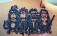 Funny Monkey Tattoo 28 Desktop Wallpaper