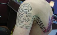 Funny Monkey Tattoo 36 Desktop Wallpaper